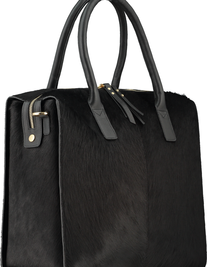 Brix + Bailey caLf hair weekend bag NOT JUST A LABEL